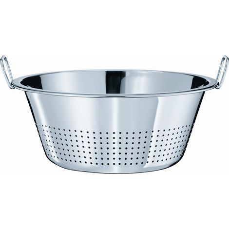 Grande passoire à légumes avec 2 anses, acier inoxydable 18/10, passe au lave-vaisselle, diamètre 40 cm (1/4)