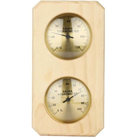 Thermometer And Hygrometer, Indoor Steam Room Special Wall-Mounted Mechanical Dual-Meter Thermometer (1/5)