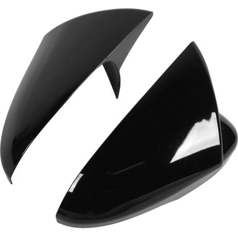 Baguettes de protection pour rétroviseurs latéraux/protections de rétroviseurs de portières latérales pour Ford Mondeo modèles 2013-2020 (paire, noir) (1/5)