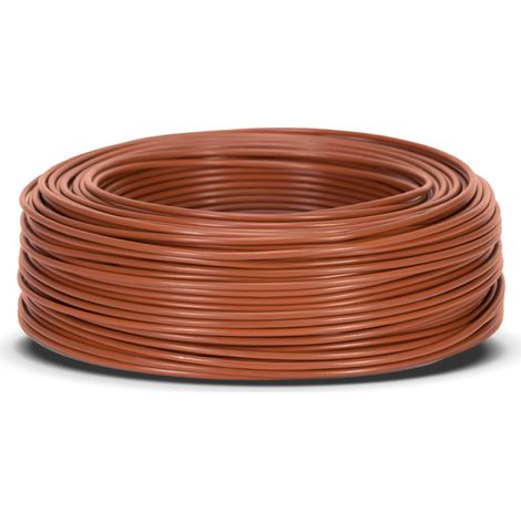 Halogenfreies Elektrokabel 2,5 mm² Braun 200 m PVC-Draht H07Z1-K Elektrokabel (1/5)