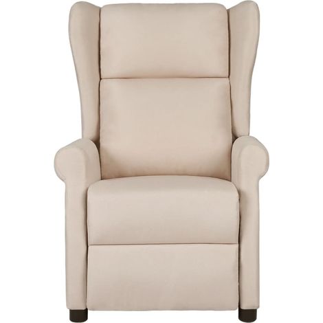 Maison Exclusive - Relaxsessel Creme Stoff (1/5)