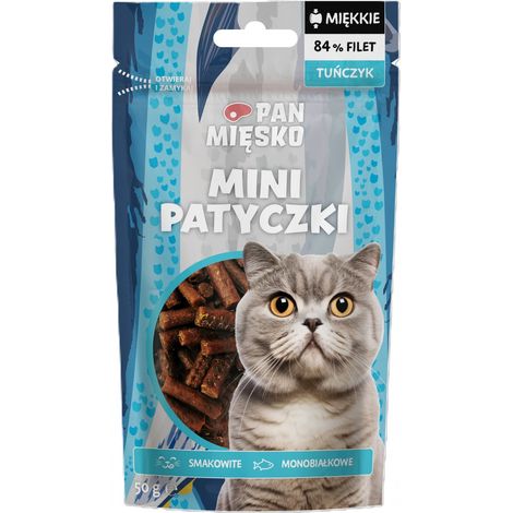 Mr. Meat  Snack per gatti - Mini bastoncini morbidi di tonno 50 g