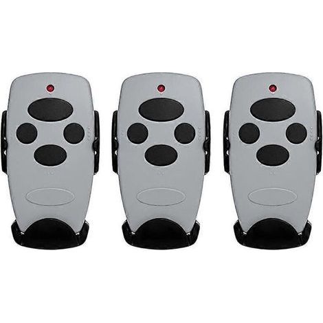 Set mit 3 DOORHAN 433-MHz-Garagentor-Fernbedienungen, kompatibel mit den Sendern DOORHAN 2PRO und 4PRO. DOORHAN-Tor-Schlüsselanhänger. (1/5)