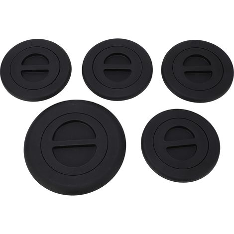 Lot de 5 caches de bouchon de sellette d'attelage 68225506AA, compatibles avec Dodge Ram 1500, 2500 et 3500 (2014-2019) (1/5)