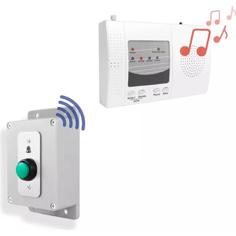Sonnette sans-fil extérieure 900m longue distance bouton autonome haute résistance et carillon intérieur (gamme DA600+) (1/5)