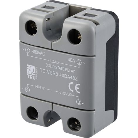 TRU COMPONENTS Halbleiterrelais TC-12705360 40 A Schaltspannung (max.): 480 V/AC Nullspannungsschalt
