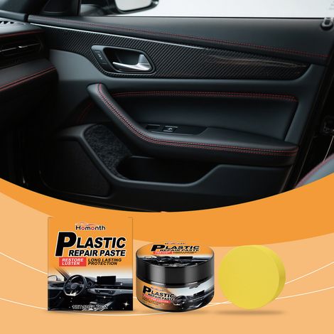 Plastic Refurbishing and Care Cream for Car Wheels - Wear, Rust, Fading Maintenance, Cleaning, Refurbishing, and Care - 50g + Sponge -- BIEMMEDUE (1/5)