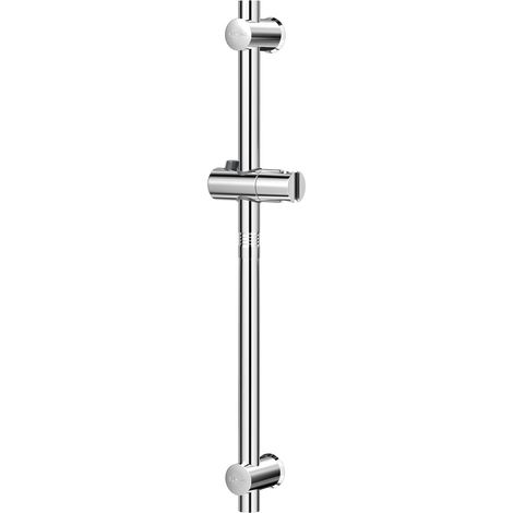 Colonne de Douche en Acier Inoxydable, Barre de Douche Réglable en Hauteur Segmentée pour Visser(Argent, 59cm) (1/5)