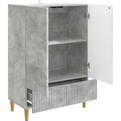 Maison Exclusive - Credenza Grigio Cemento 66 x 34,5 x 95 cm Legno ingegnerizzato