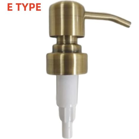 (Bronze 1) Distributeurs de savon de jardin, porte-savons tubulaires, pompe, vaporisateur de salle de bain, 28 dents, filetage 28, plastique ABS noir, lotion (1/5)