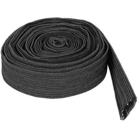 Gaine de protection en denim de 7,5 m pour câble de torche de soudage et tuyau hydraulique (1/5)