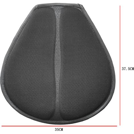 Coussin de selle en gel à cinq couches Tissu respirant en maille rafraîchissante Accessoires anti-vibration pour moto (1/5)