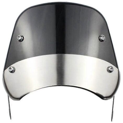 Déflecteur de vent universel noir pour pare-brise de moto (compatible Harley, Honda, Yamaha, Kawasaki, Suzuki, phares de 5" à 9,45") - n° 0674 (1/5)