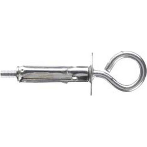 100PZ TASSELLO ACCIAIO CON OCCHIOLO CHIUSO T61/OC - ø mm.9x40