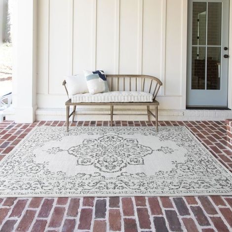 BOBOCHIC - Tapis tissé plat SAMI motif vintage  120x170 Noir