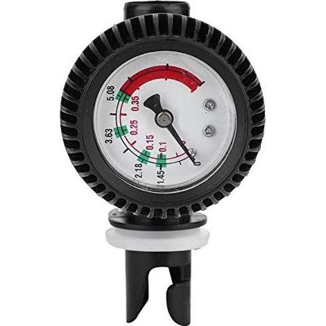Manomètre de pression pour pompe à air, manomètre de pression d'air 0-5 PSI pour pompe à kayak gonflable, bateau ou planche de surf, baromètre de sécurité (1/5)