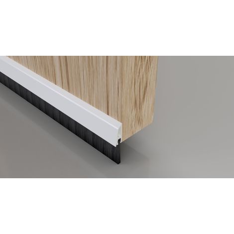 Stormguard 02 AM0010914 W Bds di clip in fondo alla guarnizione a spazzola guarnizione, bianco, 914 mm, set di 2 pezzi (1/5)