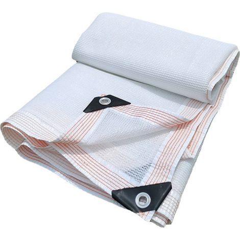 AIDUCHO Brise Vue Balcon Vue Jardin Exterieur, Brise-Vue Jardin de 3x4m Toile Ombrage de Protection Solaire Rectangulaire à 90% Anti UV en Voile D'ombrage Filet D'ombrage avec œillets pour Pergola (Bl (1/5)