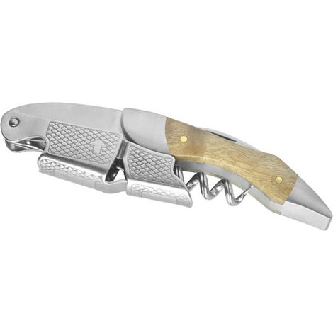 Ouvre-bouteille - Tire-bouchon En Acier Inoxydable Avec Coupe-foil Intégré - Pour Bars Et Dégustation De Vin - 1 Pièce (1/5)