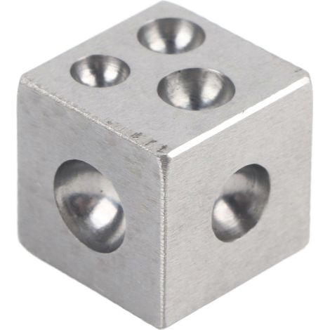 Bloc à damper carré, outil de formage des métaux professionnel pour bijoutier, 25 x 25 mm / 1 x 1 po (1/5)