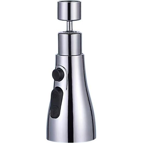 Aérateur de robinet rotatif à 360° avec buse à économie d'eau ABS à 3 vitesses et filtre anti-éclaboussures pour salle de bain (1/5)
