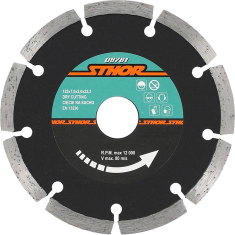 Diamantscheibe Sthor 08781 125 mm Segment 7 mm