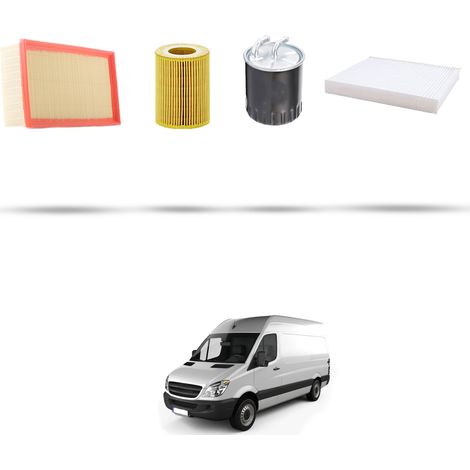 Kit tagliando 4 filtri compatibile con Mercedes Sprinter II (906) 418 CDI 135kw Dal 2006 al 2009 (1/5)
