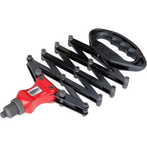 Pince à riveter à extenseur, pour rivets de 2,4 à 6,4 mm