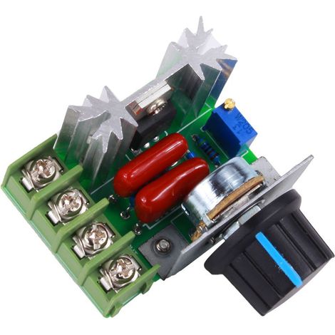 PWM Contrôleur Moteur AC Contrôle Vitesse 2000 W Tension Réglable Régulateur 50-220 V 25 A LED Variateurs (1/5)
