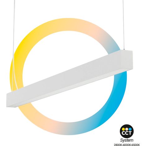 Lampada lineare LED DOB CCT - 40W - 120cm - 120lm/W - PVC -
