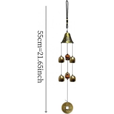 Carillon à vent en métal, adapté pour intérieur et extérieur, résistant aux intempéries, décoration murale pour maison et jardin (1/4)