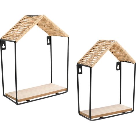 Etagères murales Maison (Lot de 2)