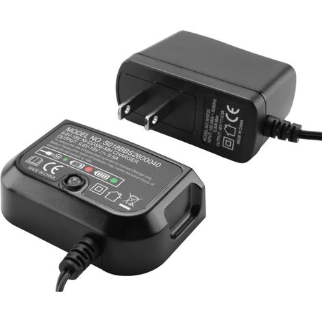 Ersatzladegerät für schwarze 9,6-V- bis 18-V-Ni-Cd-Akkus der Typen A12, A12-X, HPB18, HPB14, HPB12 und HPB96 – US-Stecker (1/4)