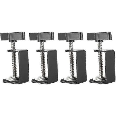Lot de 4 pinces de fixation pour bureau, pinces de fixation universelles pour table (1/5)