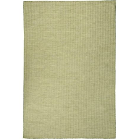 FIMEI Tapis à tissage plat d'extérieur 120x170 cm Vert (1/5)