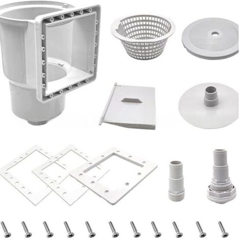 Skimmer-Set für Aufstellpools zur Wandmontage mit 32-mm- und 38-mm-Wandausschnitten