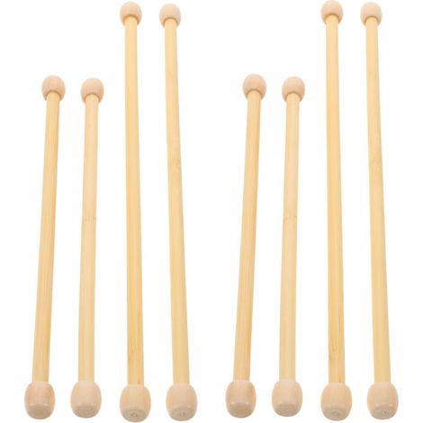 Tringle à Tapisserie Murale en Bois Beige 8 Pièces pour Macramé (1/5)