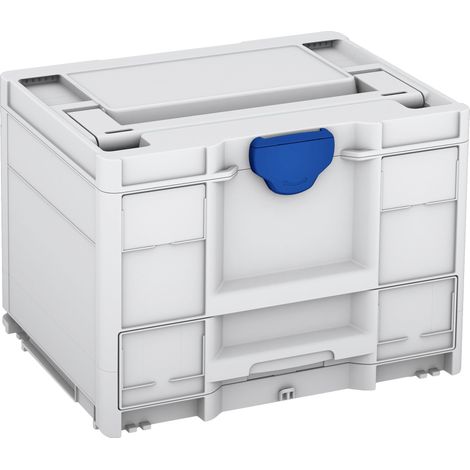 Caisse de transport plastique ABS – Systainer³ Combi M 287 – Dimensions H 280 x L 396 x P 296 mm – 3 compartiments pour outils – Tanos