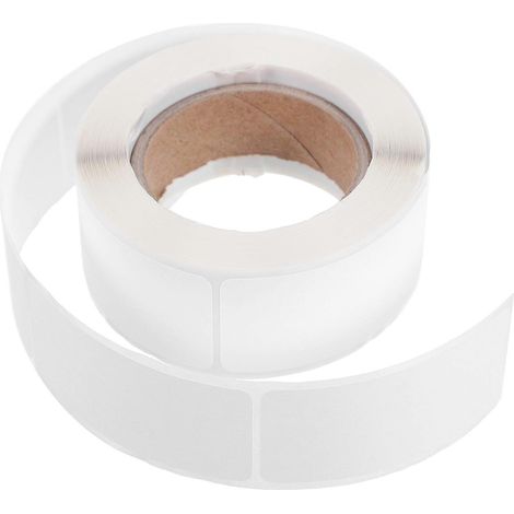 1 rouleau d'étiquettes adhésives vierges - Étiquettes autocollantes de classification - Onglets autocollants-5.00X2.50X0.10CM-White (1/3)