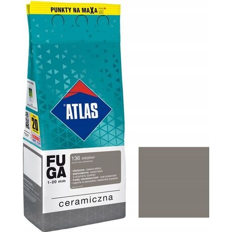 Joint céramique ATLAS 136 argent 2 kg 1-20 mm 1 pièce.