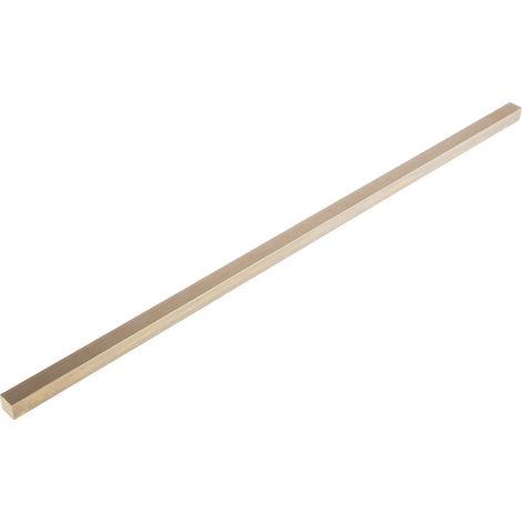 Rs Pro – Barre carrée laiton 500mm – Lot de 2 – Largeur 1/2 pouce – Matériau CZ121/CW614N – Conductivité thermique 123 W/m.k - 2pouce (1/2)