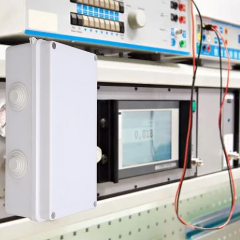 Elektrische Anschlussdose für den Außenbereich, 200 x 100 x 70 mm wasserdichte Box mit Gummistopfen, IP65 wetterfeste Kunststoffbox, geeignet für elektronische Produkte und elektrische Verteilerkästen (1/5)