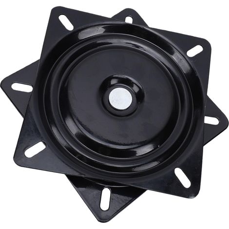 Heavy-Duty 7-Inch Swivel Plate, 360-Degree Rotating Base with Solid Ball Bearings for Bar Stools, Office Chairs, Reclining Boat Seats (1/5)