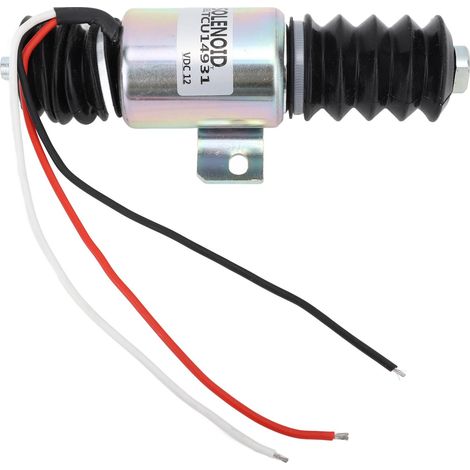 Électrovanne TCU14931 pour coupure de flamme de générateurs électriques, 12 V, 55 mm, vanne d'arrêt de carburant pour systèmes hydrauliques en usinage (1/5)