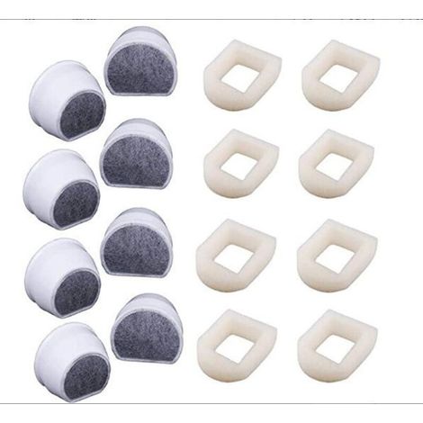 RHG Compatible avec les accessoires de filtre à charbon actif pour distributeur d'eau automatique pour animaux de compagnie Petsafe (8 pièces) (1/5)