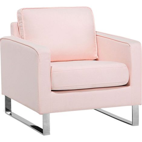 Poltrona in tessuto rosa Vind