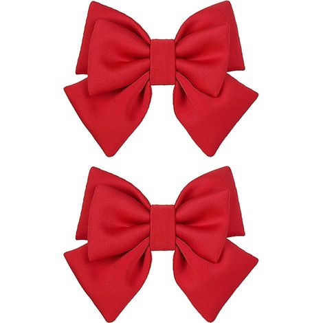 Helmet Bow Decoration 2 Pack Cotton Space Red 25x23cm (Red) (1/5)