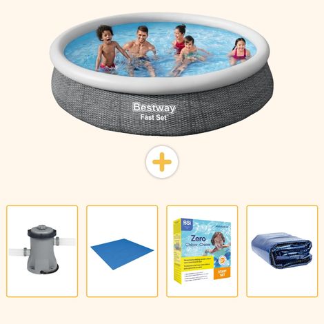 Bestway Bestway Fast Set Ronde - 366x76 cm - 5-pièces S245 (1/5)
