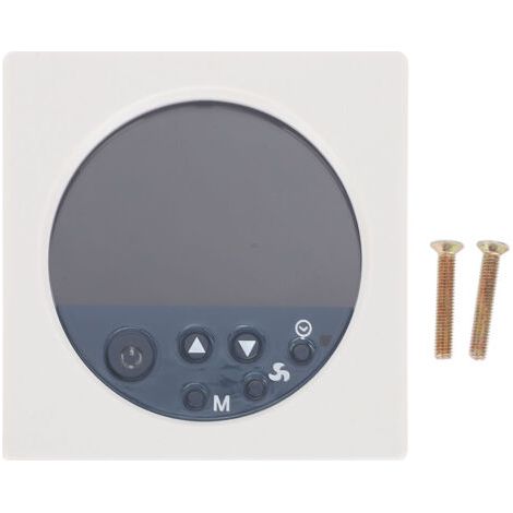 Termostato inteligente para aire acondicionado, pantalla LCD, panel de control de temperatura, interruptor para hogar y hotel. (1/5)
