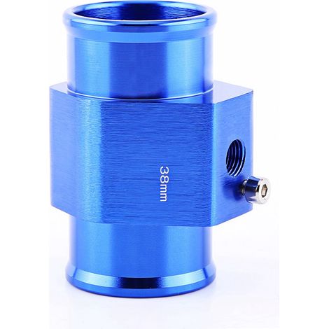 Wassertemperaturdichtungsschlauch, universeller blauer Metall-Kfz-Temperaturdichtungsschlauch-Temperatursensoradapter (38 mm).